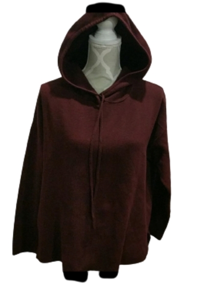Massimo dutti soft burgundy hoodie - Picture 1 of 7